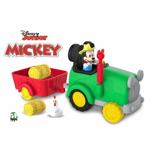 Ludendo - Mickey - Tracteur + figurine 7,5 cm articulée + Accessoires Ludendo  - Ludendo