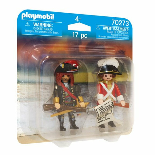Playmobil - Capitaine pirate et soldat Playmobil  - Playmobil Pirates Playmobil
