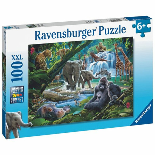 Ludendo - Puzzle 100 pièces XXL Animaux Jungle Ludendo  - Puzzles