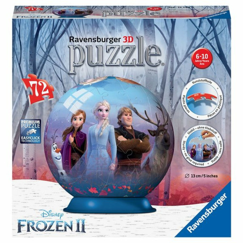 Ludendo - Puzzle 3D Rond 72 Pièces La Reine des Neiges 2 Ludendo  - Puzzles 3D