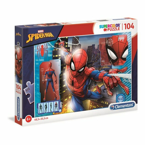 Ludendo - Puzzle SuperColor 104 pièces - Spider-Man Ludendo  - Marchand Zoomici