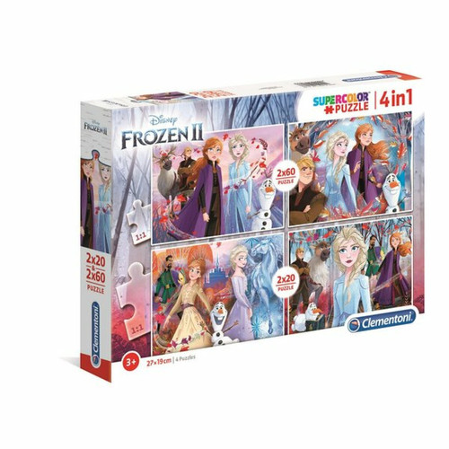 Ludendo - Puzzle SuperColor 2x20 + 2x60 pièces - La Reine des Neiges 2 Ludendo  - Puzzles