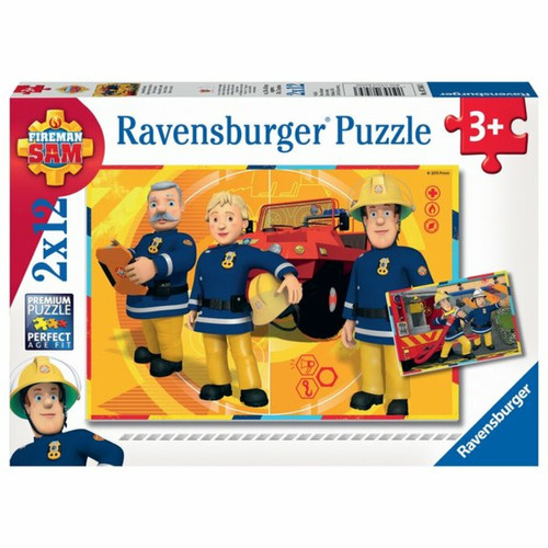 Ludendo - Puzzles 12 Pièces Ravensburger - Sam en intervention - Sam Le Pompier Ludendo  - Camion de pompier enfant Jeux & Jouets