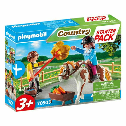 Ludendo - Starter pack cavalière et palefrenier Playmobil Country 70505 Ludendo  - Jeux & Jouets