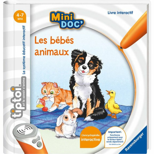 Jeux éducatifs Ludendo Tiptoi - Mini Doc' - Les bébés animaux