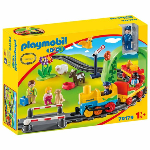 Playmobil - 1.2.3 - Train avec passagers et circuit Playmobil  - Playmobil 1.2.3 Playmobil