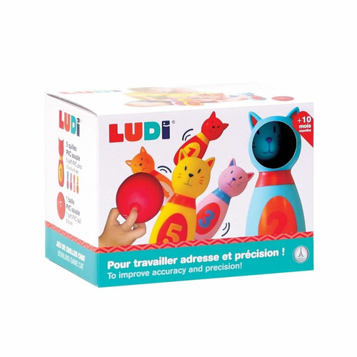 Jeux éducatifs Jeu De Quilles Souples Chat - Ludi jouets