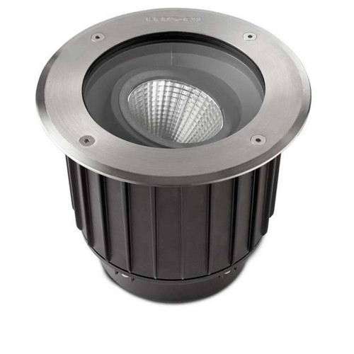 Leds C4 - Spot Gea Cob LED, 16W 4000K, encastrable, acier inoxydable, aluminium et verre - spot led encastrable extérieur Spot, projecteur