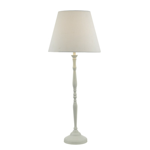 Lampes à poser Lumiere Lampe de table blanche avec abat-jour conique rond