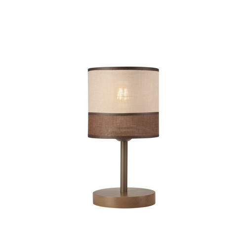 Lumiere - Lampe de table cylindrique, abat-jour en tissu, Sonoma, 1x E27 Lumiere  - Abat jour cylindrique