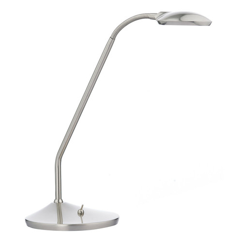 Lumiere - Lampe de Table de Travail Led Chrome Satiné Lumiere - Luminaires Gris