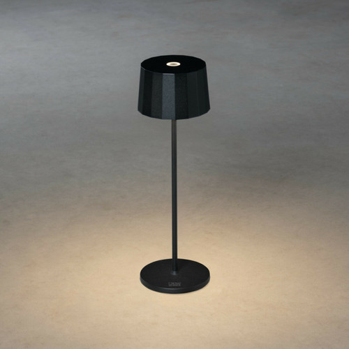 Lumiere - Lampe de Table Effet Extérieur USB 2700K, 3000K Dimmable Ronde Noir, IP54 Lumiere  - Luminaires