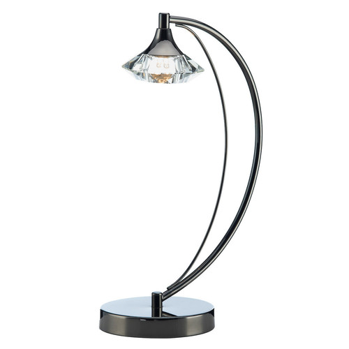 Lumiere - Lampe de table en cristal de chrome noir, 1x G9 Lumiere  - Lampes à poser