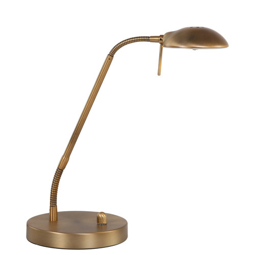 Lumiere - Lampe de travail de bureau Bronze Brossé, Verre Mat Lumiere  - Lumiere
