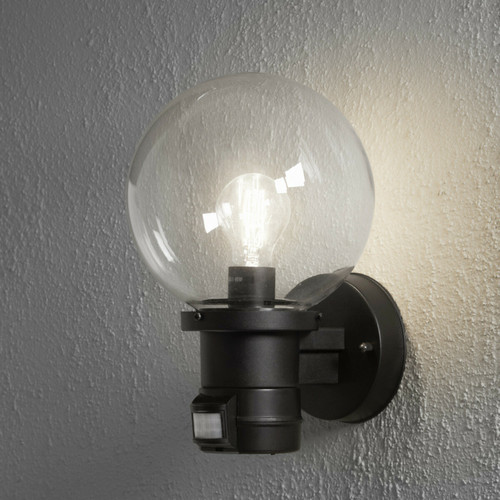 Lumiere - Lampe d'extérieur Basic Up Light PIR Noir, IP44 Lumiere  - Eclairage extérieur de jardin