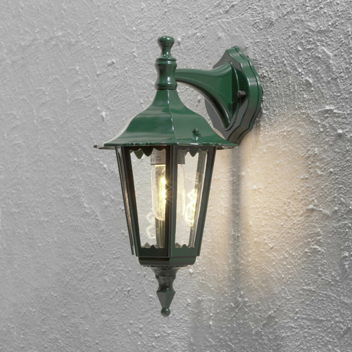 Lumiere - Lanterne d'extérieur classique vers le bas vert clair, IP43 Lumiere  - lanterne exterieur Eclairage extérieur de jardin