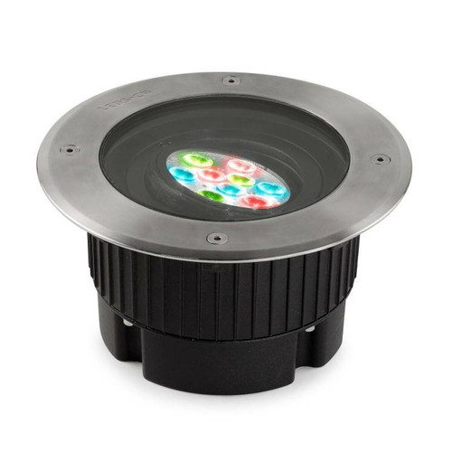 Leds C4 - Spot à encastrer Gea, RGB 11W, Technopolymère, acier inoxydable et verre, 18 cm - Spot, projecteur Leds C4