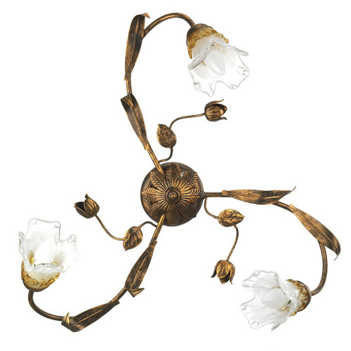 Lumiere - Plafonnier semi-encastré Flower à bras multiples, bronze Lumiere  - Plafonniers