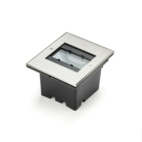 Lumiere - Spot carré à effet extérieur encastré au sol en acier inoxydable, LED haute puissance, 9W, 230V, réglable, IP65 Lumiere  - Spot a encastrer exterieur