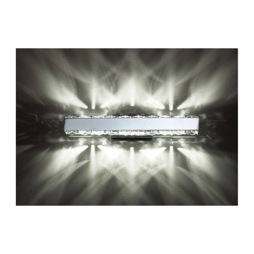 Inspired - Applique Horizontale 3W LED 6000K Chrome Poli/Cristal Inspired  - Luminaires Chrome, verre opale