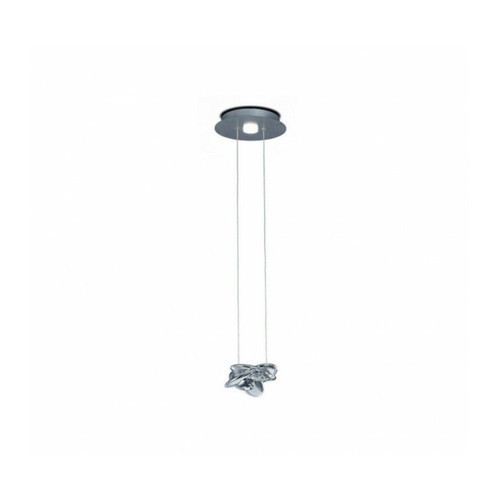 Luminaire Center - Suspension Nido Chrome poli 1 ampoule 80cm Luminaire Center  - Suspensions, lustres