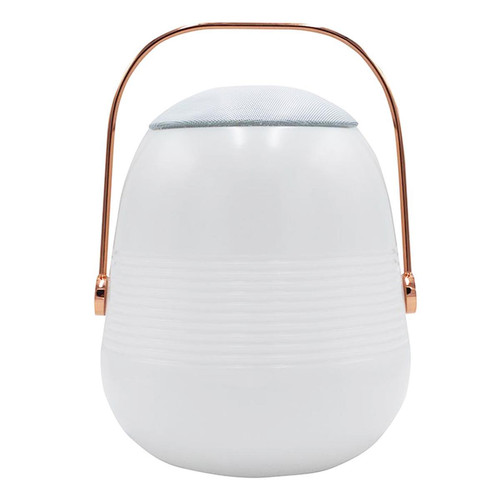 Lumisky - Lampe enceinte BOB STATION blanc en cuivre H33cm - Lampes à poser Design