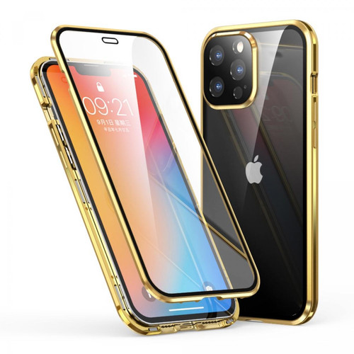 Luphie - Bumper en métal électroplaqué, magnétique or pour votre Apple iPhone 13 Pro 6.1 pouces Luphie  - Accessoire Smartphone