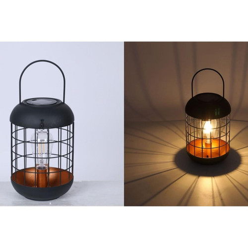 Luxform - Luxform Lampe de table LED de jardin Lighthouse trépied Cuivre et noir - Led lampe