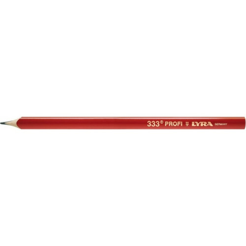 Lyra Crayon de charpentier oval rouge 24cm Lyra (Par 12)
