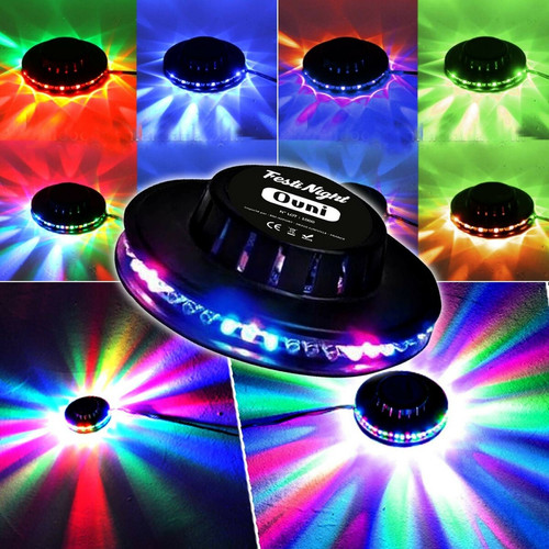 Effets à LED PACK DE 4 JEUX DE LUMIÈRES PAR-MINI Ibiza + OVNI UFO 48 LEDS + 1 DERBY RGBW + 1 GOBO FLOWER