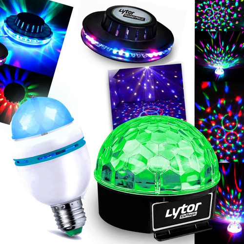 Lytor - Pack DJ LED Ampoule Mini DIAMS RVBA + OVNI LED + Jeu de lumière SIXMAGIC Lytor  - Diams