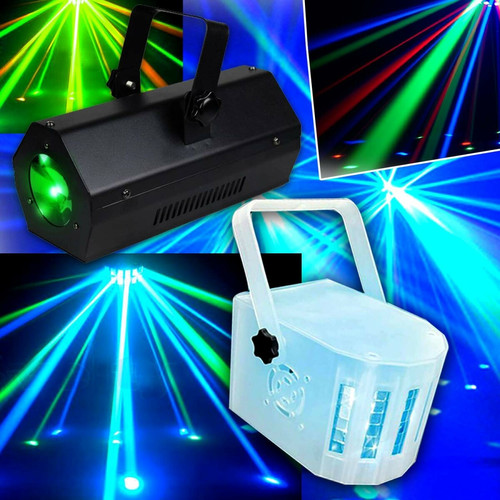 Effets à LED Lytor PACK DJ Light JEUX DE LUMIÈRE LED + 1 DERBY RGB + 1 GOBO FLOWER