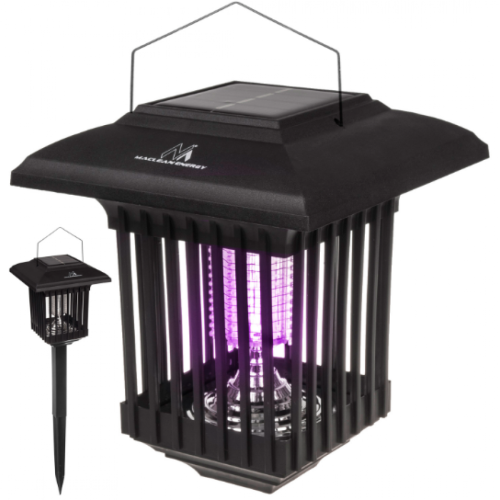 Maclean - Lampe décorative solaire à LED 2 en 1 Maclean avec piège à insectes Lampe anti-moustiques avec lumière UV 2 modes de fonctionnement IP44 - Maclean