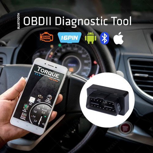 Scanner Scanner de diagnostic de voiture Interface OBD2 Bluetooth 4.0 Maclean MCE200