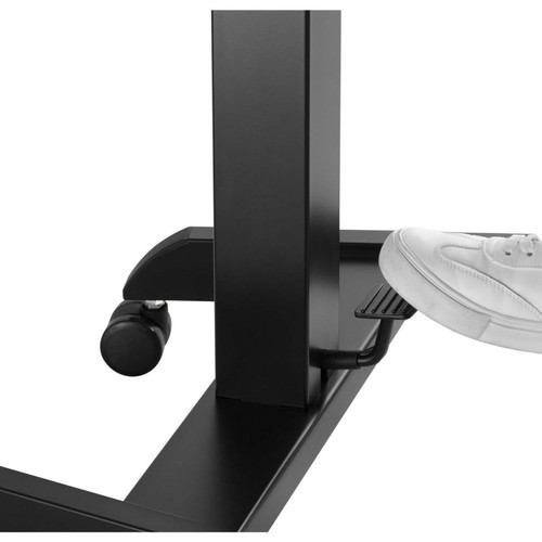Bureaux Table d'ordinateur portable avec roulettes Bureau assis-debout Réglable en hauteur jusqu'à max. 113cm Inclinable à 30 degrés Noir
