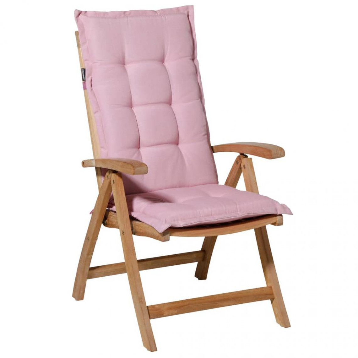 Madison Madison Coussin de chaise à dossier bas Panama 105x50 cm Rose pâle