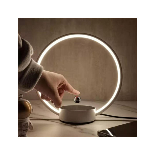 Magneticland - Lampe LED à poser lévitation Design CIRCLO blanche - Levitation