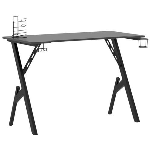 Maison Chic - Bureau de jeu solide,Table de travail avec pieds en forme de Y Noir 110x60x75 cm -GKD97612 Maison Chic  - Bureaux Industriel