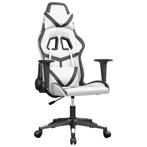 Maison Chic - Chaise de jeu, Chaise gaming, Fauteuil gamer d'ordinateur,Chaise de Bureau Blanc et noir Similicuir -GKD49416 Maison Chic  - Chaise de bureau Chaises