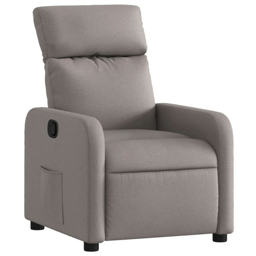 Maison Chic - Fauteuil Relax pour salon, Fauteuil inclinable Taupe Tissu -GKD56926 Maison Chic  - Fauteuil taupe