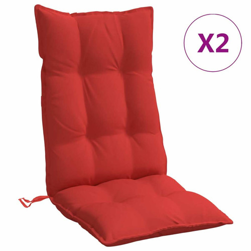 Maison Chic - lot de 2 Coussins Confort,Coussins de chaise à dossier haut rouge tissu oxford -GKD83364 Maison Chic  - Coussin de chaise