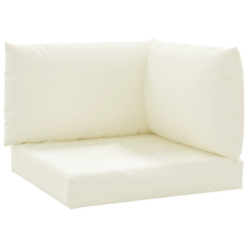 Maison Chic - Lot de 3 Coussins Confort,Coussins de palette blanc crème tissu oxford -GKD74906 Maison Chic  - Coussin de chaise