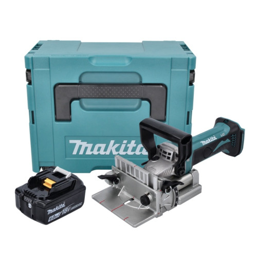 Makita - Makita DPJ 180 G1J 18 V Machine à rainurer sans fil 18 V 100 mm + 1x Batterie 6,0 Ah + Makpac - sans chargeur Makita  - Outillage électroportatif