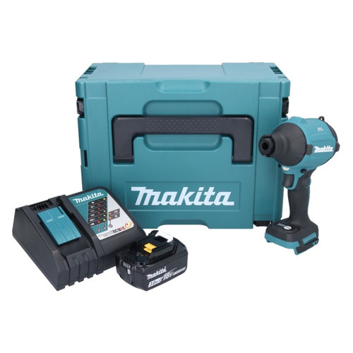 Makita - Makita DAS180RF1J Souffleur à poussière sans fil 18V Brushless + 1x Batterie 3,0Ah + Chargeur + Coffret Makpac Makita  - Aspirateur souffleur sans fil