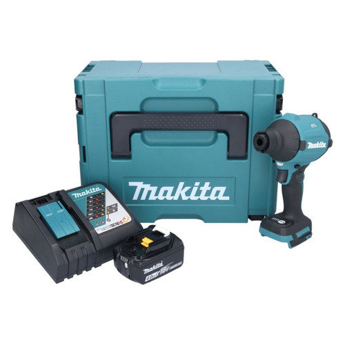 Makita - Makita DAS180RM1J Souffleur à poussière sans fil 18V Brushless + 1x Batterie 4,0Ah + Chargeur + Coffret Makpac Makita  - Souffleur sans fil