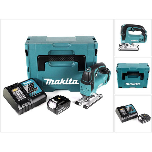 Makita - Makita DJV 182 RG1J Scie sauteuse sans fil 18V sans balai + 1x Batterie 6,0Ah + Chargeur + Makpac - Scies sauteuses