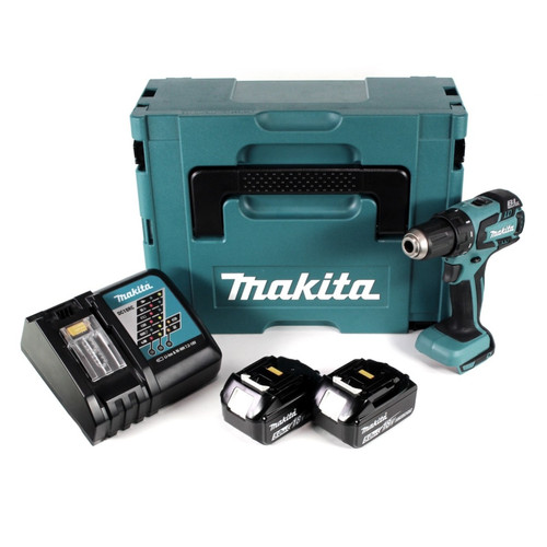Makita - Makita DDF 456 RTJ Perceuse visseuse sans fil, 18V Li-Ion + 2x Batteries 5,0Ah + Chargeur Makita  - Batterie makita 18v li ion