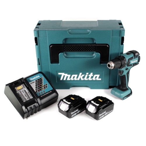 Makita - Makita DDF 459 RMJ Perceuse-visseuse sans fil 18V 45Nm + Makpac + 2x Batteries 4,0 Ah + Chargeur Makita - Outillage électroportatif