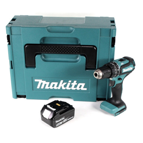 Makita - Makita DHP 485 T1J Perceuse visseuse à percussion sans fil 18 V Li-Ion + 1x Batterie 5,0 Ah + Coffret de transport - sans chargeur Makita  - Outillage électroportatif