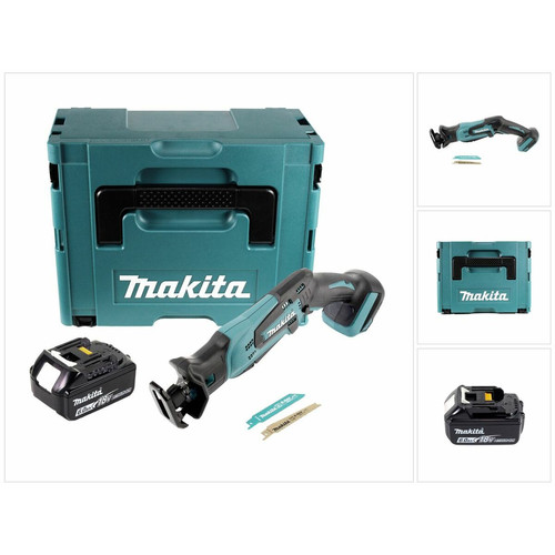Makita - Makita DJR 183 G1J Scie sabre sans fil 18 V + 1x Batterie 6,0 Ah + Coffret Makpac - sans chargeur Makita - Outillage électroportatif Makita